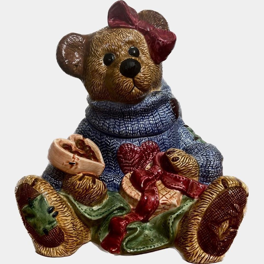 Vintage 1996 Boyd's Bear Bailey's Low Fat Cookie Jar